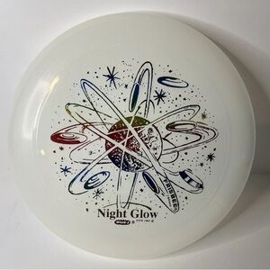 Vintage Wham-O FRISBEE Brand Glow In The Dark Flying Disk 1990s Moon Stars